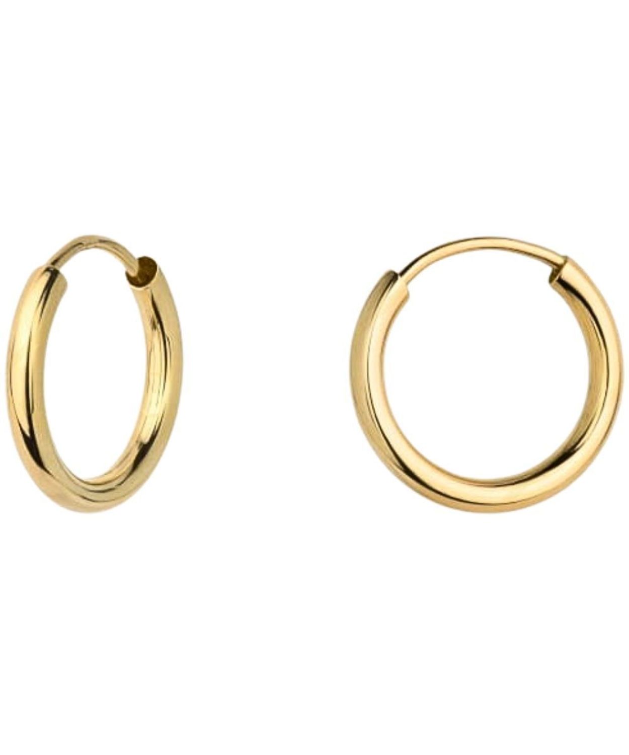 Kolczyki złote 333 koła 15 mm – zapięcie szarnir, żółte złoto.jpg